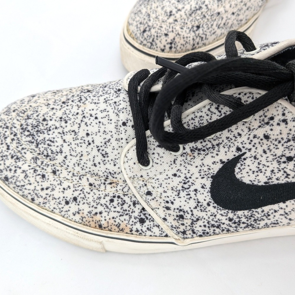 Nike Stefan Janoski Speckled Canvas‎ Skate Shoes Women's 8 Black White - Picture 12 of 14